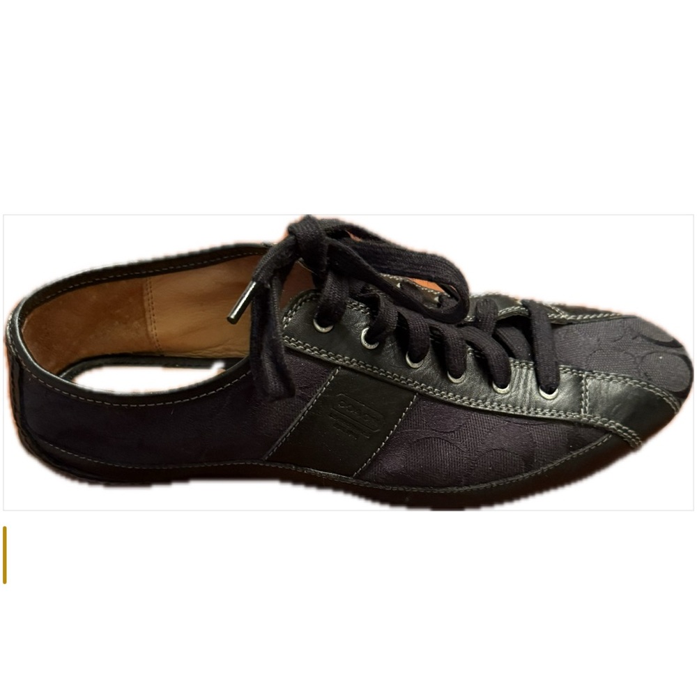 Coach Leather & Canvas Sneakers